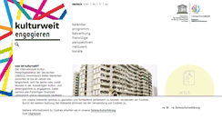 Desktop Screenshot of kulturweit.de